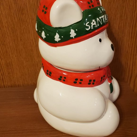 Vintage 1986 Santa Bear Cookie Jar and original box - Picture 3 of 15